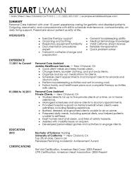 Personal Care Worker Resume Ashlee Club Tk Cover Letter Sample For