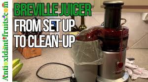 breville juicer how to use from set up