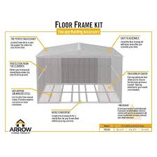 arrow floor frame kit 10 ft x 12 ft