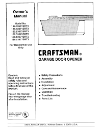 craftsman 139 53661srt3 owner s manual