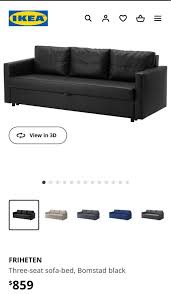 Ikea Friheten 3 Seater Sofa Bed