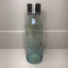 Iridescent Glass Water Bottle Tumbler