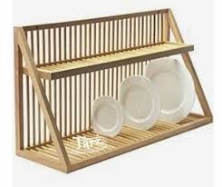 Standard Home Wooden Plate Rack 02