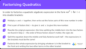 Factorising Quadratics Gcse Maths