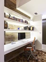neutral modern home office workspace
