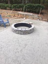 Concrete Coping On Firepit