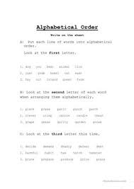 Children are asked to arrange the halloween words into alphabetical order and write them onto the pumpkin, on this fun halloween worksheet. English Esl Alphabetical Order Worksheets Most Downloaded 21 Results