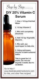 When making it serum type, it is drawn out in high concentrations to directly apply to the skin as a cream or oil. Pin On Diy Vitamin C Serum