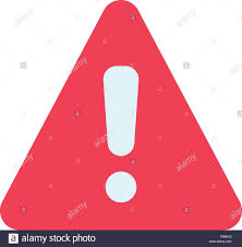 Alert Danger Warning Sign Flat Color Icon Vector Icon