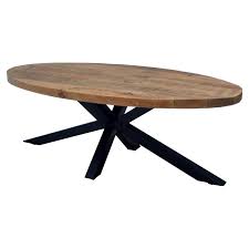 Elipse Oval Table Industrial Spider