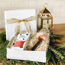 copper scoop and coffee gift set san