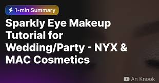 sparkly eye makeup tutorial for wedding