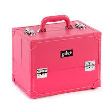 vanity case makeup box box pink faux