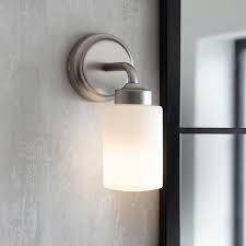 Brushed Nickel Bathroom Wall Light