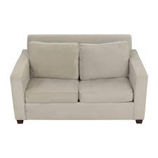 A loveseat sleeper sofa is ideally a loveseat but has a thin folded mattress hidden underneath the seating cushions. 68 Off West Elm West Elm Henry Twin Sleeper Loveseat Sofas