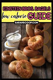 einstein bros bagels low calorie guide