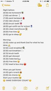 Latest Pics Night Routine Schedule Ideas My Every Routine Blog