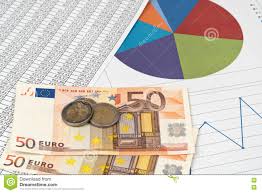 Diagrams Charts And Figures With Money Stock Photo Image