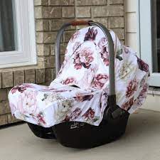Baby Car Seat Cover Winter Peonies
