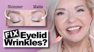 fix eyelid wrinkles makeup over 50
