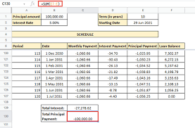 loan amortization schedule google