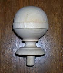 Cannonball Bedpost Finial Wood Bed Post