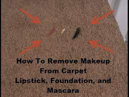 how to remove mascara from a carpet