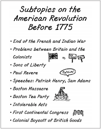 Unit 3 Reading History The American Revolution Fun In