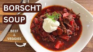 clic borscht soup shredded beef