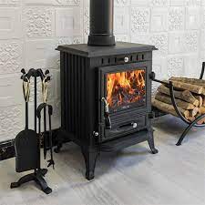 Indoor Cast Iron Stove Fireplace Wood