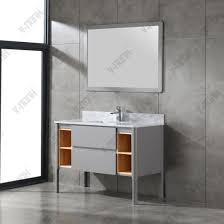 For large bathrooms, typical vanities range from 48 inches to 60 inches wide. China High End 48 Inch Solid Wood Single Sink Bathroom Cabinet China 24 Bathroom Vanity Unfinished Wood Bathroom Vanities