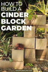 How To Build A Cinder Block Garden An