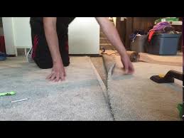 how to repair a carpet seam you