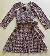 Leota Womens Mock Wrap Dress Size 1l Nwt 28 00 Picclick