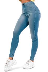 Womens 360 High Waisted Fitjeans Arctic Light Blue Fitjeans