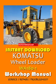 The best pdf manuals online includes : Download Komatsu Wa180 1 Wheel Loader Workshop Manual Pdf Sn 10001 Up Komatsu Repair Service