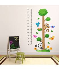Destudio Tree With Size Chart Pvc Wall Stickers