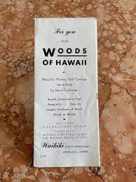 1957 woods of hawaii monkeypod wood