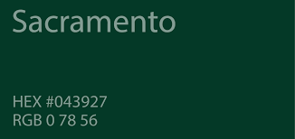Sacramento Green Color Paint Code Swatch Chart Rgb Html Hex