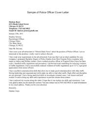 Cover Letter Examples Law Enforcement Police Officer Cover Letter