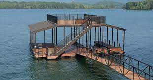 floating aluminum dock lake dock design