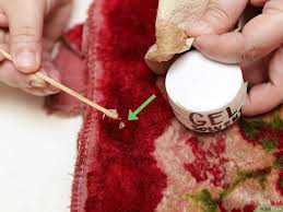 get glue out of carpet