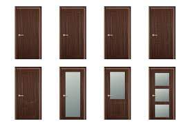 Brown Wooden Door Icon Set
