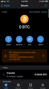 bitcoin balance not showing on trust