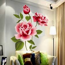 Rose Flower Wall Stickers Romantic Love