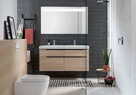 Industrial bathroom with geometric washbasin. 3d Bathroom Planner Design Your Own Dream Bathroom Online Villeroy Boch