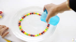 Easy Rainbow Skittles Science Experiment - Fun with Mama
