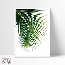 palm leaf wall art tropical wall art