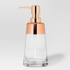 Project 62 Glass Rose Gold Soap Pump