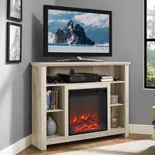 Corner Tv Unit With Electric Fire
